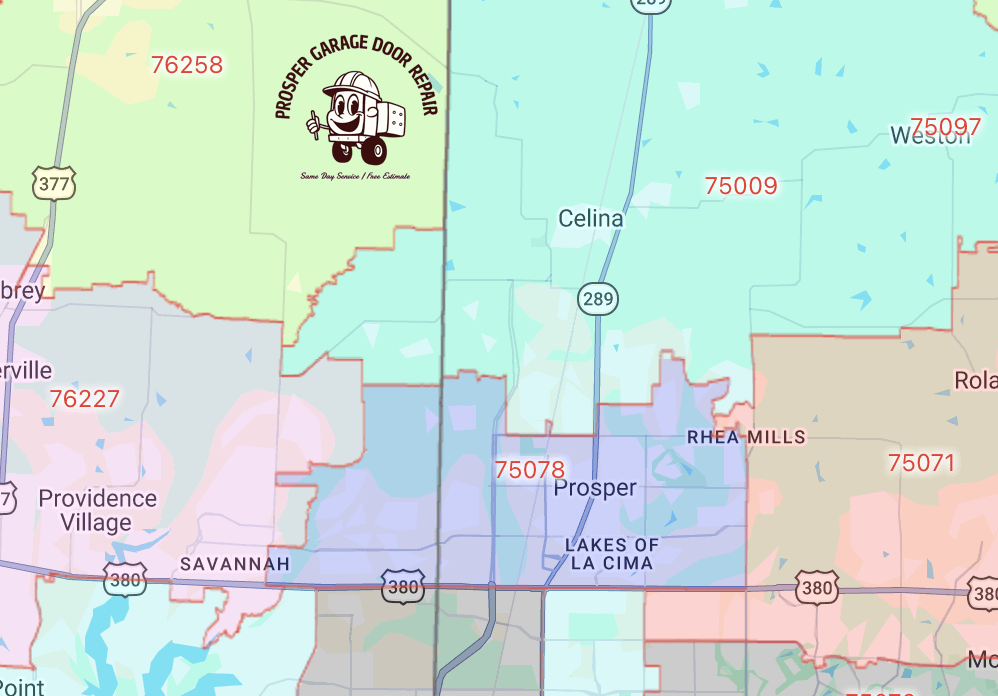 prosper-texas-map